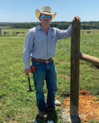 Herdsman for Langdale Farms, Caleb Brown.