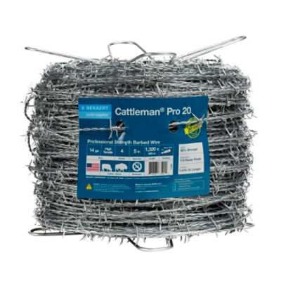 Cattleman® Pro 20 14 ga 4-Point 5" Spacing High Tensile Barbed Wire