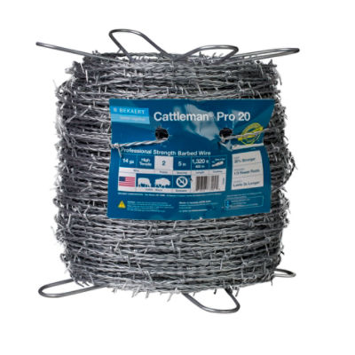 Cattleman® Pro 20 14 ga 2-Point 5" Spacing High Tensile Barbed Wire