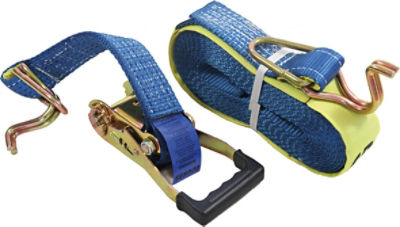2.5T L/C Ratchet Tiedown with Hook & Keeper Ends