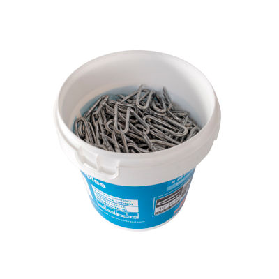 Bekaert 1.75" 8 ga Double Barbed Staples (8 lb bucket)