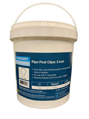 3" Pipe Clips 11 ga - Bezinal (400 count bucket)