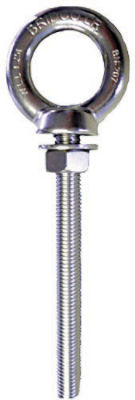 Collared Eye Bolts – Stainless Steel with Long Shank