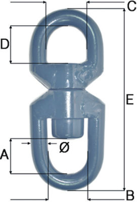 Blueline® Forged Eye-Eye Swivels – STC Model