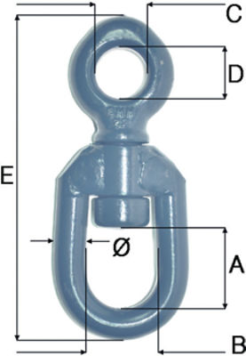 Blueline® Forged Eye-Eye Swivels – FOC Model