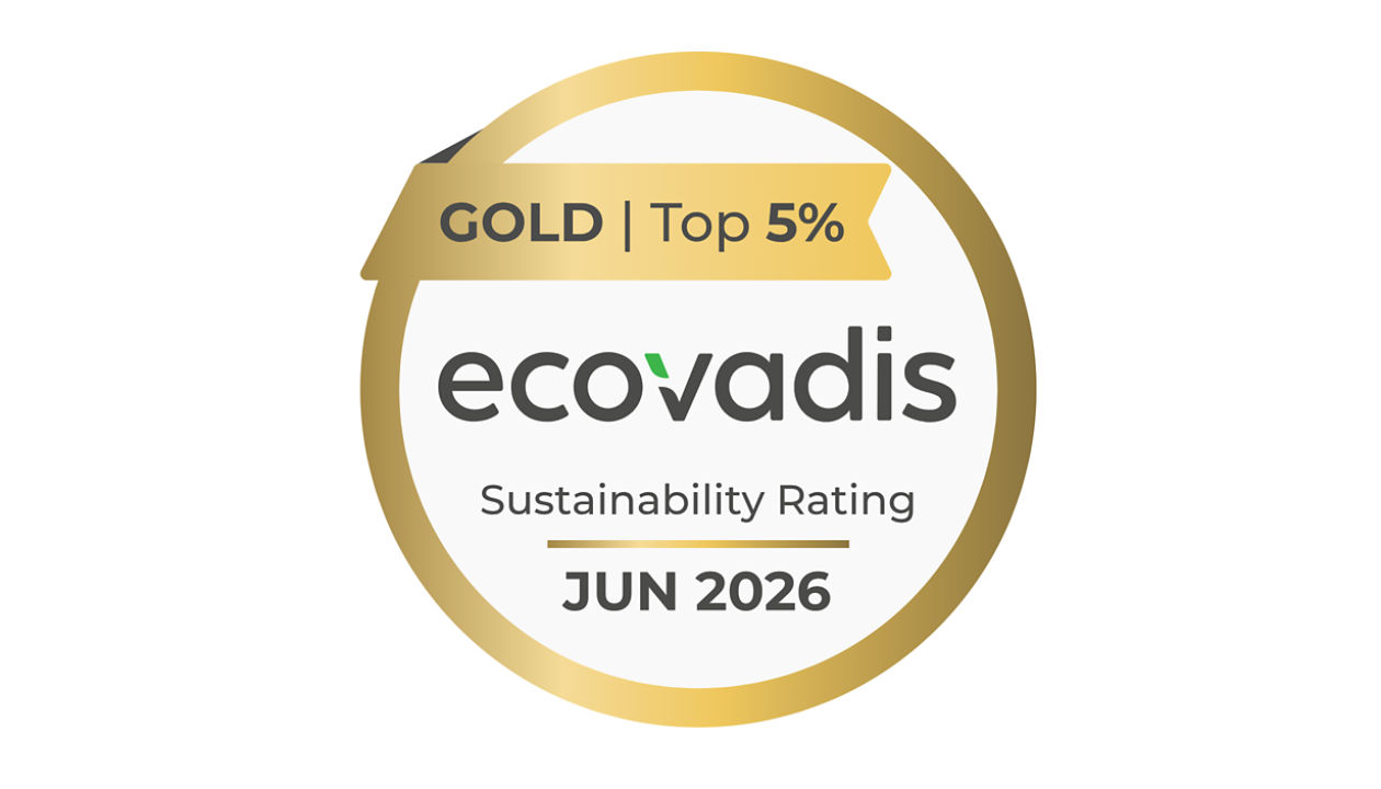 Gold Sustainability Rating from EcoVadis