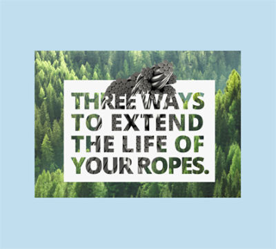 Three ways to increase the life of your tail ropes. 