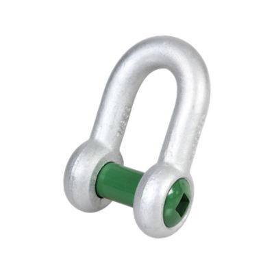 Green Pin® Dee Shackle - Sunken Hole (Flush Pin)