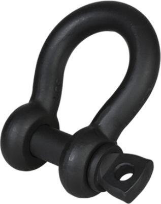 Green Pin® Black Theatre Bow Shackles – Screw Collar Pin