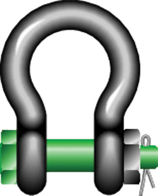 Green Pin® Standard Bow Shackles – Safety Bolt