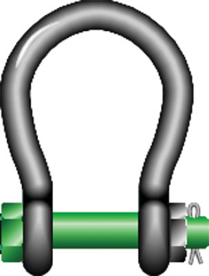 Green Pin® Wide Mouth Bow Shackles – Safety Bolt