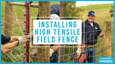 Installing High Tensile Field Fence