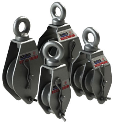 C&R Double Sheave Pulley Blocks - swivel eye