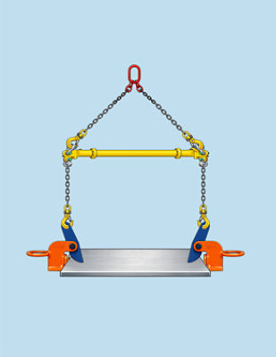 Plate Clamps for safe handling of steel