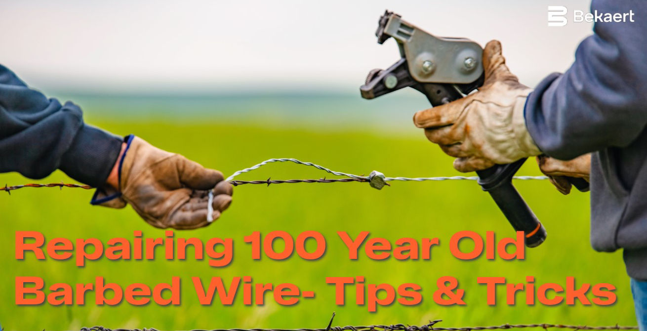 Repairing 100 Year Old Barbed Wire Using New Technology