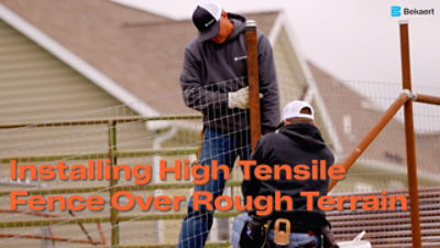 Installing High Tensile Fence Over Rough Terrain