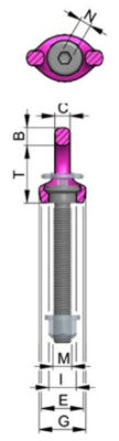 Eye Bolts – RUD VRS-F STARPOINT VARIO (Long Bolt) with Key
