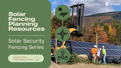Solar Fencing: Planning Resources from Bekaert Fencing
