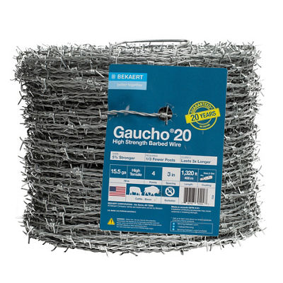 Gaucho®15.5 ga 4-point 3" spacing High Tensile Barbed Wire