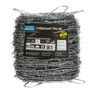 Cattleman® Pro 30 14 ga 2-Point 5" Spacing High Tensile Barbed Wire