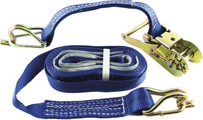 750kg L/C Ratchet Tiedown - Hook & Keeper Ends