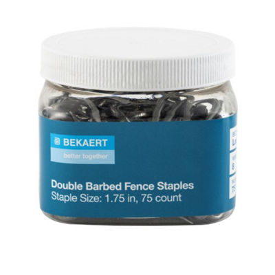 Bekaert 1.75" 8 ga Double Barbed Staples (75 ct/tub)