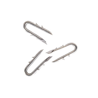 Bekaert 1.5" 8 ga Double Barbed Staples (8 lb bucket)