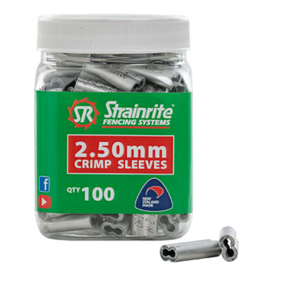 Strainrite 12.5 gauge Crimp Sleeves, 100 count