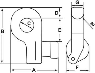 Camlok CLB Side Lifting Container Lugs