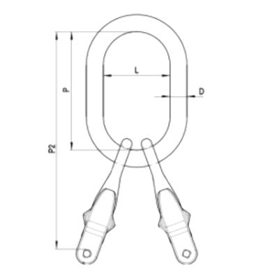 Grade 100 Master Link with Shortener - DG2 for Double Leg