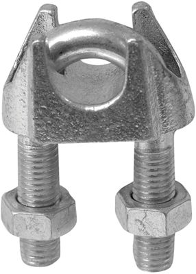 Electro-Galvanised Commercial Wire rope grips