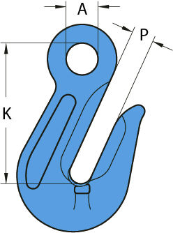 Grade 100 Eye Grab Type Shortening Hook