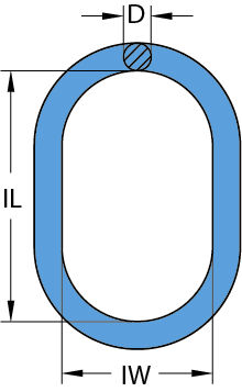 Grade 100 Oblong Master Link