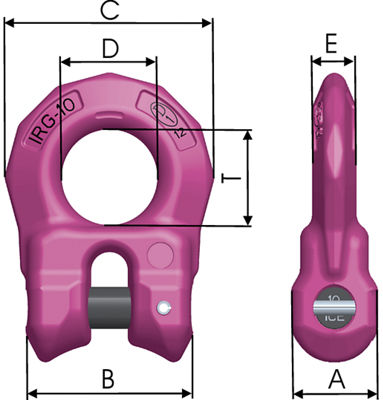 Grade 120 IRG Clevis Connector