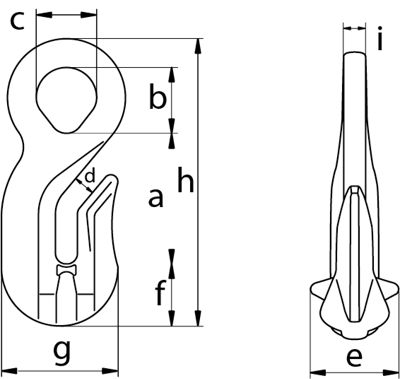 Stainless Steel Eye Grab Hooks