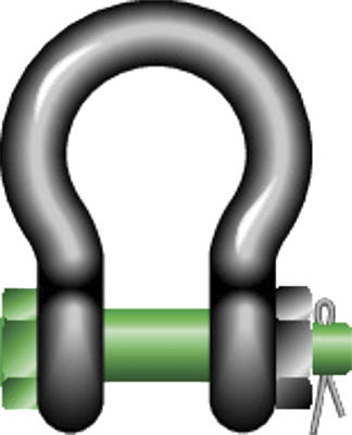 Green Pin® Standard Bow Shackles – Safety Bolt