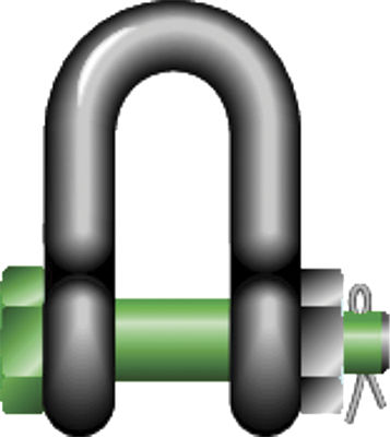 Green Pin® Standard Dee Shackles – Safety Bolt