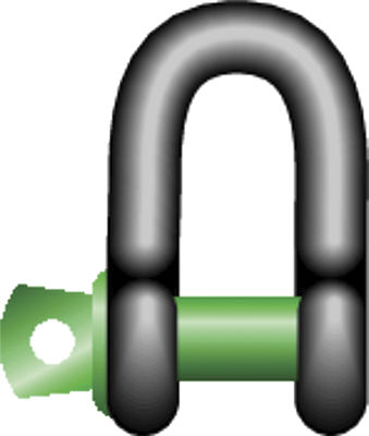 Green Pin® Standard Dee Shackles – Screw Collar Pin