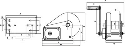 Hand Brake Winches – Powder Coated