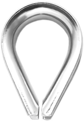 Light Duty Stainless Steel Thimbles – European Pattern