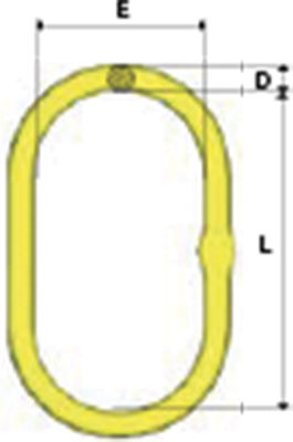 Grade 100 Oblong Master Link – Large Series MFX