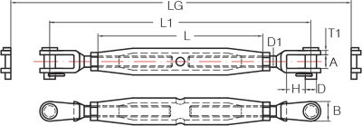 Rigging Screws – Jaw & Jaw