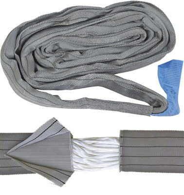 Polyester Round Slings Double Skin- Grey 4T WLL