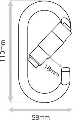 Ox Screw Gate Oval Carabiner