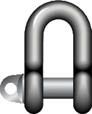 Self Colour Large Dee Shackles - Screw Collar Pin (BS3032)