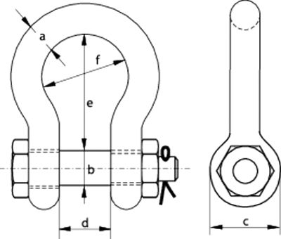 Stainless Steel Bow Shackles