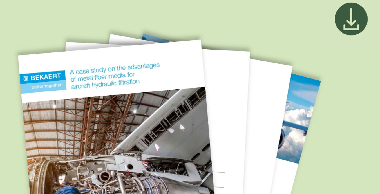 Advantages of metal fiber media for aircraft hydraulic filtration